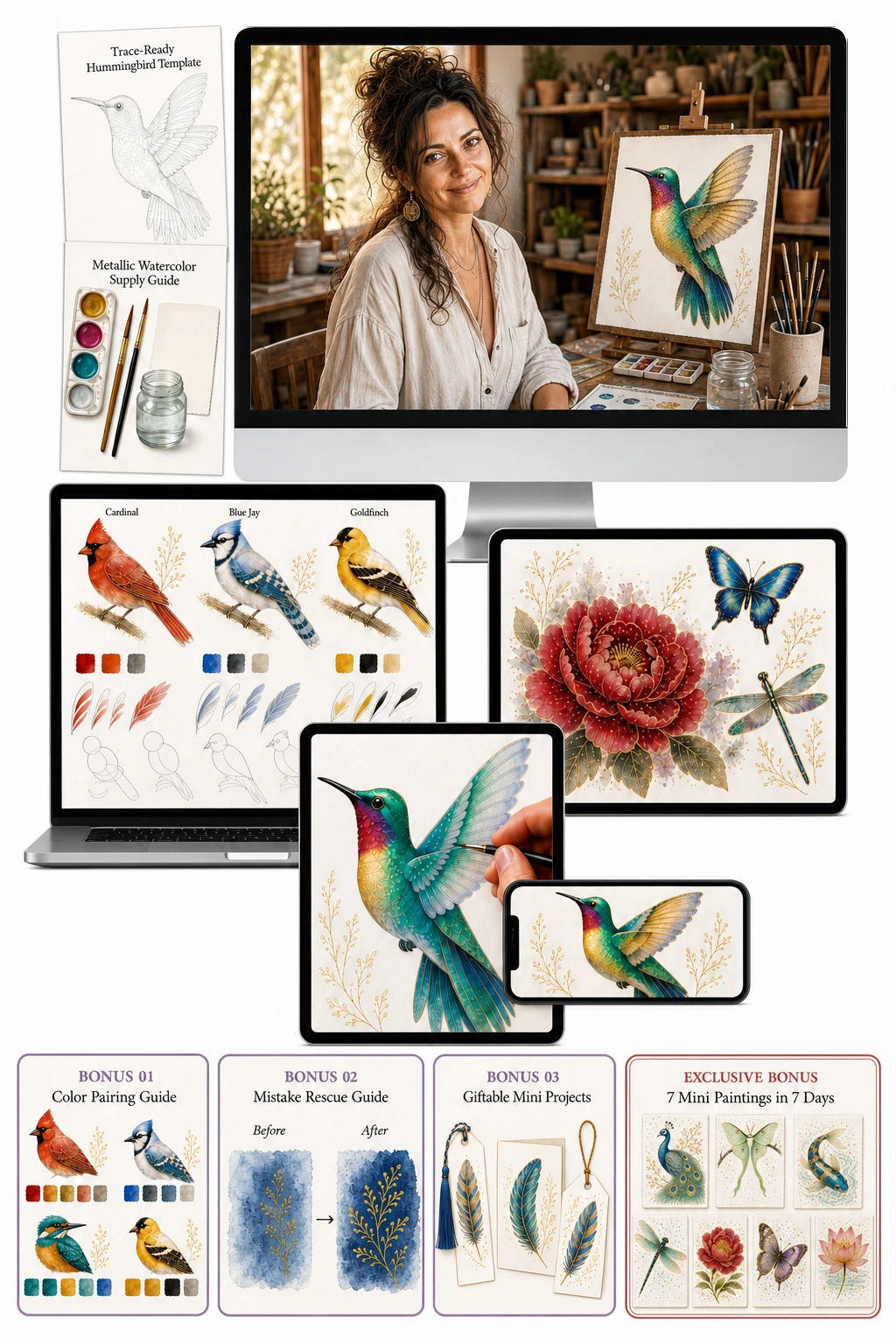 Complete workshop package with bonuses