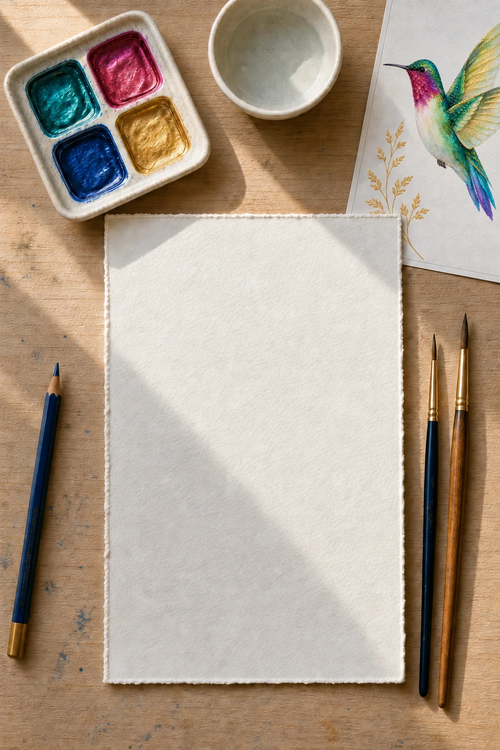 Module 1: Metallic watercolor materials and setup