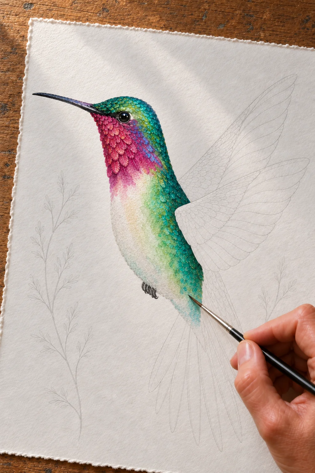 Module 3: Jewel-toned hummingbird body and throat color
