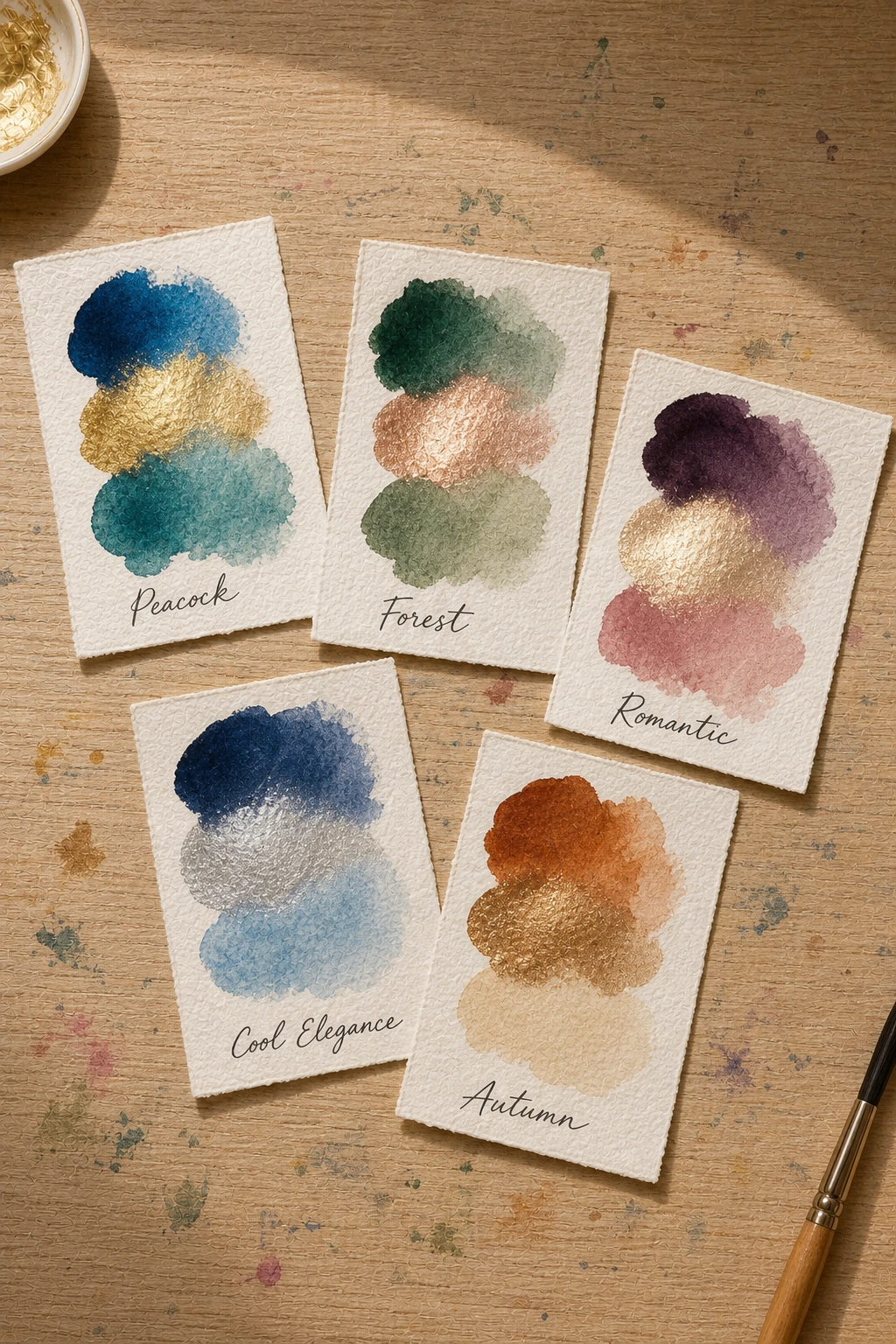 Bonus 3: Five metallic color palettes