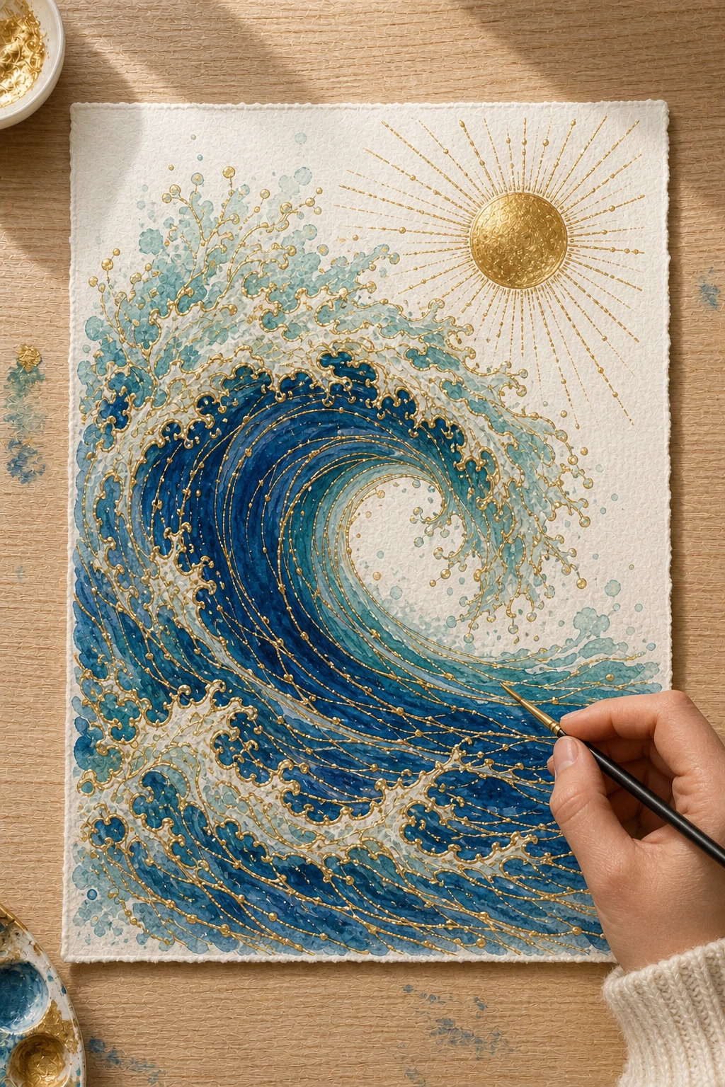 Exclusive Bonus: Metallic Ocean Wave Mini-Tutorial