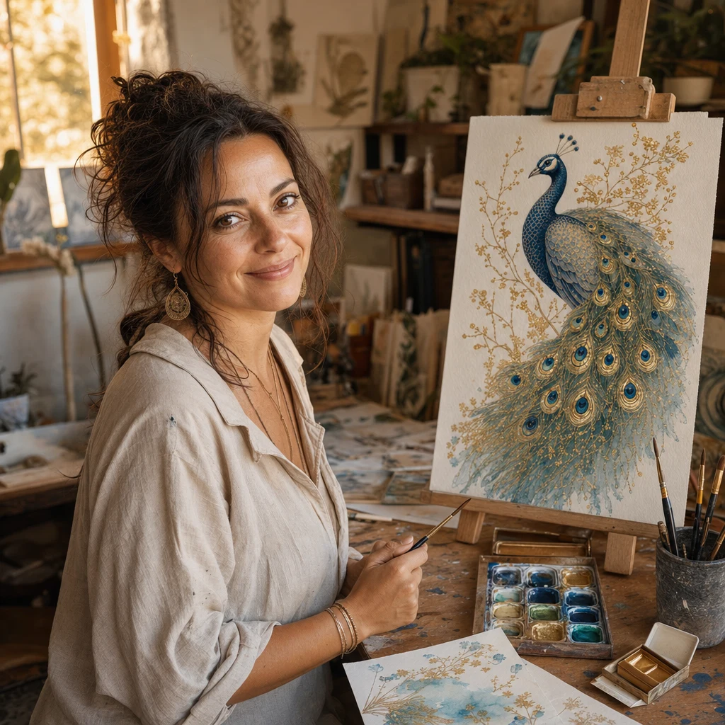 Maya, watercolor artist