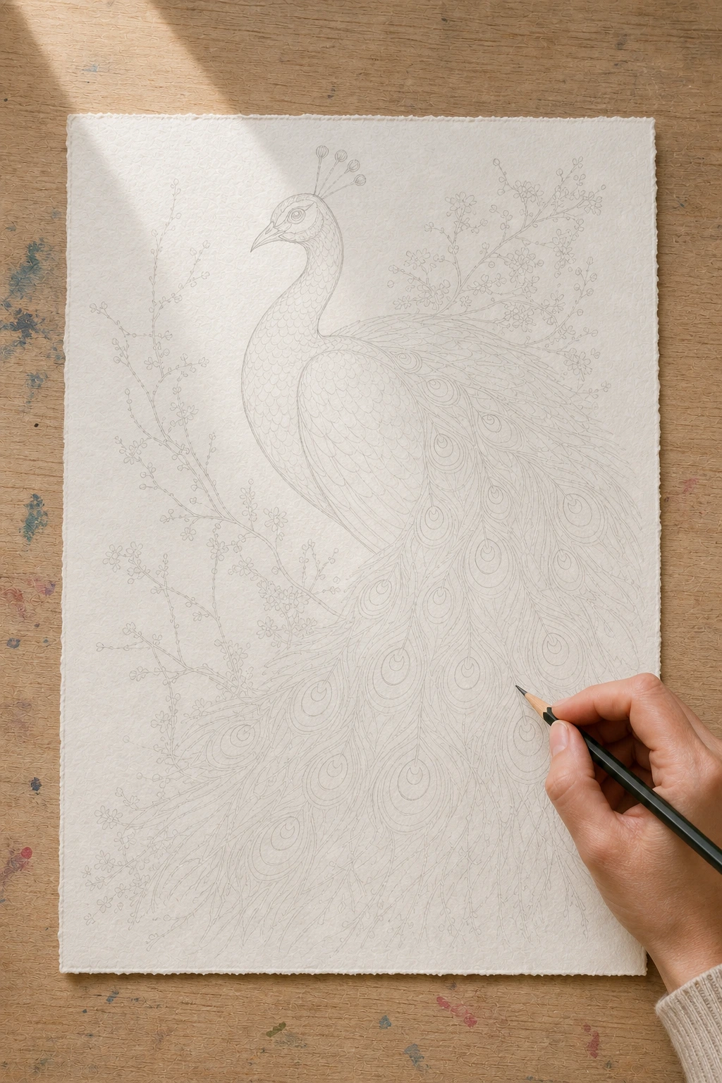 Module 2: Sketching the peacock outline